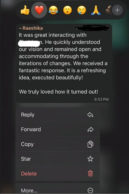 WhatsApp RSVP and guest reactions